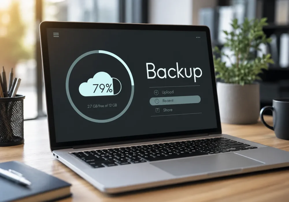 Mockup Backup e Recuperação de dados